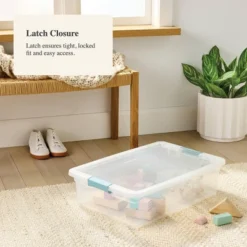 32qt Clear Storage Bin With Latches - Brightroom™ 7 32qt Clear Storage Bin With Latches - Brightroom™ -Brightroom GUEST b8587399 4647 4e57 913b 4c32b806bdb6