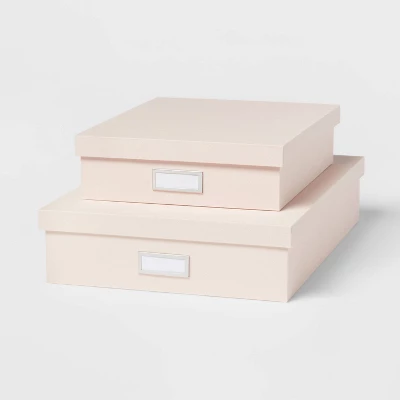 Canvas Desk Storage Box Set Of 2 - Brightroom™ 6 Canvas Desk Storage Box Set Of 2 - Brightroom™ - Image 4