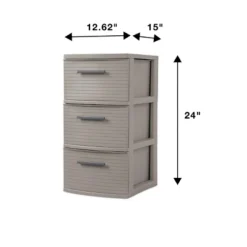 3 Drawer Medium Tower Dark Gray - Brightroom™: Plastic Storage Drawers, Portable Universal Storage, No Assembly Required 13 3 Drawer Medium Tower Dark Gray - Brightroom™: Plastic Storage Drawers, Portable Universal Storage, No Assembly Required -Brightroom GUEST bf6392a9 b2b1 474e a697 9d1f08e3c887