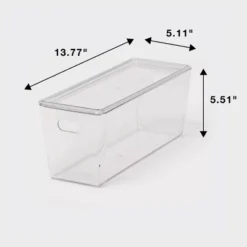 5L Stacking Clear Bin With Lid - Brightroom™: PET, Stackable, Universal Storage, Handles, 13.77" X 5.11" 9 5L Stacking Clear Bin With Lid - Brightroom™: PET, Stackable, Universal Storage, Handles, 13.77" X 5.11" -Brightroom GUEST c19bcc0a dafe 41e3 8571 b848afadea5d