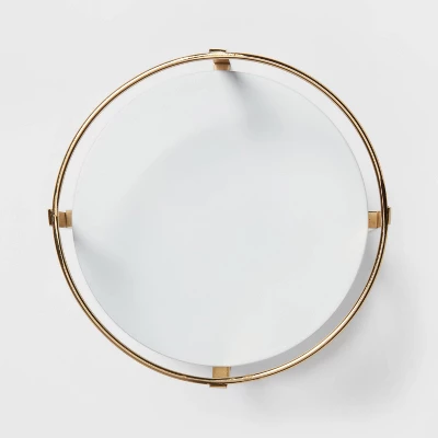 10" X 5.7" Round Metal Countertop Turntable Brass - Brightroom™ 4 10" X 5.7" Round Metal Countertop Turntable Brass - Brightroom™ - Image 2