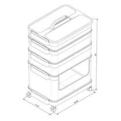 7pc Click In Place Rolling Storage Cart Kit Plastic Storage Home And Office Organization - Brightroom™ 20 7pc Click In Place Rolling Storage Cart Kit Plastic Storage Home And Office Organization - Brightroom™ -Brightroom GUEST c5786d44 4ef3 4b76 80be 528844522b2f
