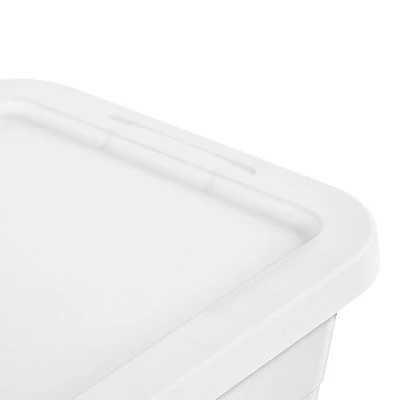 6qt Clear Storage Box White - Brightroom™ 10 6qt Clear Storage Box White - Brightroom™ - Image 8