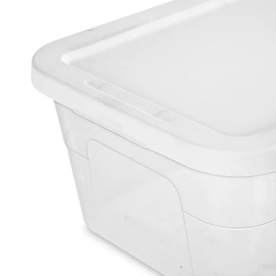 6qt Clear Storage Box White - Brightroom™ 9 6qt Clear Storage Box White - Brightroom™ - Image 7