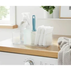 12" X 6" X 4" All Purpose Storage 1/2 Storage Bin - Brightroom™: Clear Plastic Decorative Container, No Assembly Required 11 12" X 6" X 4" All Purpose Storage 1/2 Storage Bin - Brightroom™: Clear Plastic Decorative Container, No Assembly Required -Brightroom GUEST c9536262 b5ce 4303 9455 f10d7d6b7fbc