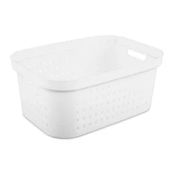1.5bu Rectangle Modern Laundry Basket - Brightroom™: White Plastic Clothes Basket With Built-In Handles, Medium Size 10 1.5bu Rectangle Modern Laundry Basket - Brightroom™: White Plastic Clothes Basket With Built-In Handles, Medium Size -Brightroom GUEST cc28ac84 ff71 41ec aa28 778151e96fdd