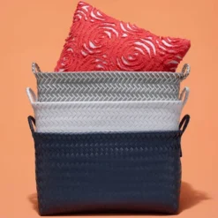 Large Woven Rectangular Storage Basket Gray/White - Brightroom™ 9 Large Woven Rectangular Storage Basket Gray/White - Brightroom™ -Brightroom GUEST cd215ef1 5d21 4785 af9a 62ce1c37baa7