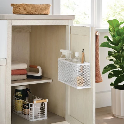 Punched Metal Over The Door Kitchen Cabinet Organizer - Brightroom™ 3 Punched Metal Over The Door Kitchen Cabinet Organizer - Brightroom™