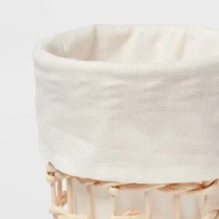 Round Woven Basket With Liner - Brightroom™ 5 Round Woven Basket With Liner - Brightroom™ -Brightroom GUEST cfd1bbf3 5ffe 4edd abaa 9f635eb10329