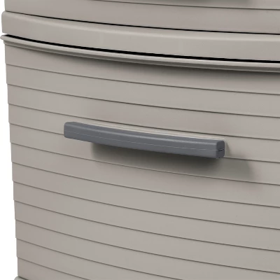 4 Drawer Weave Tower Dark Gray - Brightroom™: Plastic Storage Organizer, Portable Utility Drawers, Universal Storage 9 4 Drawer Weave Tower Dark Gray - Brightroom™: Plastic Storage Organizer, Portable Utility Drawers, Universal Storage - Image 7