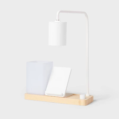 Desk Lamp With Wireless Charging And Storage (Includes LED Light Bulb) - Brightroom™: Table Lamp, Desk Organizer, USB Port 3 Desk Lamp With Wireless Charging And Storage (Includes LED Light Bulb) - Brightroom™: Table Lamp, Desk Organizer, USB Port