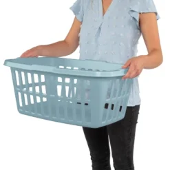 1.5 Bu Laundry Basket Pewter Aqua - Brightroom™ 10 1.5 Bu Laundry Basket Pewter Aqua - Brightroom™ -Brightroom GUEST d1e167dc 03c7 4e65 9f5f eeafe3ff4abd