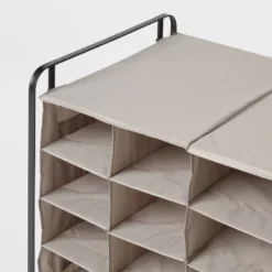 4 Tier Rolling Cubby Shoe Rack Gray - Brightroom™ -Brightroom GUEST d3148ae5 1317 4a27 96a4 b1e9f2da163b