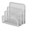 Mesh Letter Sorter - Brightroom™: Steel Desk Organizer, Silver Mail & Letter Holder, Office File Organizer, 5.5"x3"x5.06"