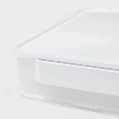 Click In Place Large Lid For Plastic Storage Bins For Home And Office Organization White - Brightroom™ 4 Click In Place Large Lid For Plastic Storage Bins For Home And Office Organization White - Brightroom™ - Image 2