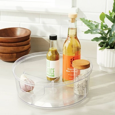 Plastic Lazy Susan Turn Table 11" - Brightroom™: Clear Pantry & Cabinet Organizer 2 Plastic Lazy Susan Turn Table 11" - Brightroom™: Clear Pantry & Cabinet Organizer