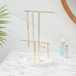 Two Bar Jewelry Organizer Brass - Brightroomâ„¢