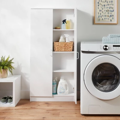 Wall Mounted Shallow Storage Cabinet White - Brightroom™ 3 Wall Mounted Shallow Storage Cabinet White - Brightroom™