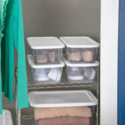 16qt Clear Storage Box With Lid White - Brightroom™ 18 16qt Clear Storage Box With Lid White - Brightroom™ -Brightroom GUEST dd4a902d 1a81 4b1e 86b2 8104be4803d1