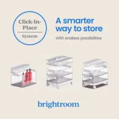 3pk Click In Place 30oz Insert Storage Containers White And Clear - Brightroom™ 12 3pk Click In Place 30oz Insert Storage Containers White And Clear - Brightroom™ -Brightroom GUEST dee8ea5c 9722 473f bdd6 61cb86ec5fff