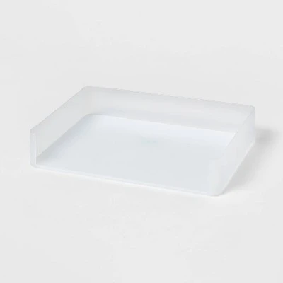 Plastic Stacking Letter Tray Clear - Brightroom™: Desk & File Organizer For Office Organization 5 Plastic Stacking Letter Tray Clear - Brightroom™: Desk & File Organizer For Office Organization - Image 3