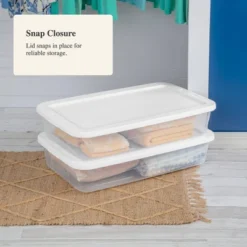 41qt Clear Under Bed Storage Box White - Brightroom™ 14 41qt Clear Under Bed Storage Box White - Brightroom™ -Brightroom GUEST e4631e7d 157f 41dd 90ac 8cd4c9806817