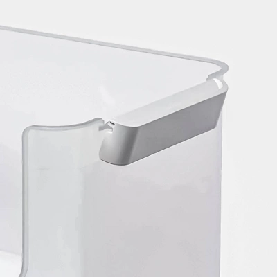 Click In Place 20.7qt Clear Open Front Plastic Storage Bin For Home And Office Organization White Latch - Brightroom™ 5 Click In Place 20.7qt Clear Open Front Plastic Storage Bin For Home And Office Organization White Latch - Brightroom™ - Image 3