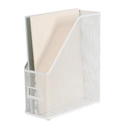 Mesh Magazine File White - Brightroom™: Steel File Organizer & Holder, No Assembly Required, 12" H X 10" W X 4.12" D 9 Mesh Magazine File White - Brightroom™: Steel File Organizer & Holder, No Assembly Required, 12" H X 10" W X 4.12" D -Brightroom GUEST e4c4439d 3de6 449d a563 76359483150a