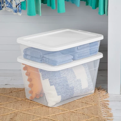 28qt Clear Under Bed Storage Box White - Brightroom™ 7 28qt Clear Under Bed Storage Box White - Brightroom™ - Image 5