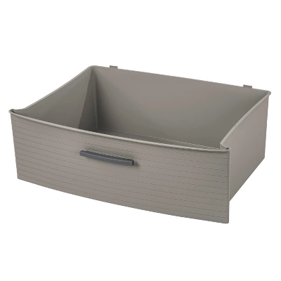 3 Drawer Wide Tower Dark Gray - Brightroom™: Plastic Storage Drawers, Portable Universal Storage, No Assembly Required 7 3 Drawer Wide Tower Dark Gray - Brightroom™: Plastic Storage Drawers, Portable Universal Storage, No Assembly Required - Image 5