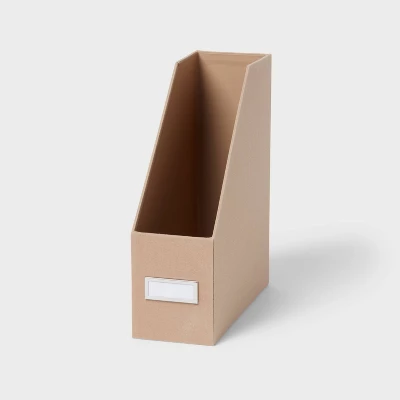 Canvas Magazine Holder Light Brown - Brightroom™: Desk & Office Organization, Polyester Canvas, 5 Canvas Magazine Holder Light Brown - Brightroom™: Desk & Office Organization, Polyester Canvas, - Image 3