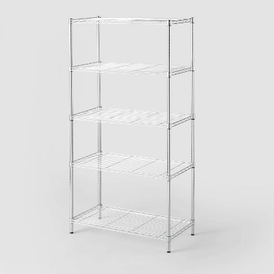 5 Tier Wire Shelving - Brightroom™ 6 5 Tier Wire Shelving - Brightroom™ - Image 4