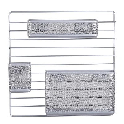Mesh Additional Wall Organization Tools Silver - Brightroom™: Steel Desk & File Organizer For Office Supplies 3 Mesh Additional Wall Organization Tools Silver - Brightroom™: Steel Desk & File Organizer For Office Supplies