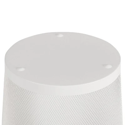 Mesh Waste Basket White - Brightroom™: Steel Indoor Trash Can, Nonslip Base, Fingerprint-Resistant, 3 Gallon Capacity 6 Mesh Waste Basket White - Brightroom™: Steel Indoor Trash Can, Nonslip Base, Fingerprint-Resistant, 3 Gallon Capacity - Image 4