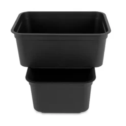 Folio Heavy Duty Storage Bin - Brightroom™: Black Plastic, Stackable, Portable, Universal Storage, 18.6 Volume Capacity 17 Folio Heavy Duty Storage Bin - Brightroom™: Black Plastic, Stackable, Portable, Universal Storage, 18.6 Volume Capacity -Brightroom GUEST ee14b593 cc34 4c72 91e8 62aae3e4c3b8