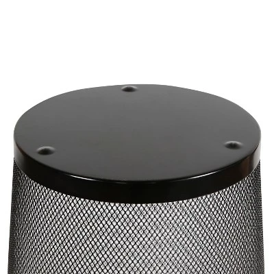 Mesh Waste Basket Black - Brightroom™: Steel, 3 Gallon, Nonslip Base, Fingerprint-Resistant, Indoor Mesh Trash Can 6 Mesh Waste Basket Black - Brightroom™: Steel, 3 Gallon, Nonslip Base, Fingerprint-Resistant, Indoor Mesh Trash Can - Image 4