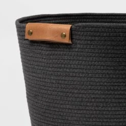 17" Coiled Rope Bin Warm Gray Charcoal - Brightroom™ 6 17" Coiled Rope Bin Warm Gray Charcoal - Brightroom™ -Brightroom GUEST ef5e0fca e50a 444a 9e73 83fec5bcd932