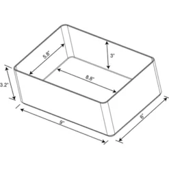 9"x6"x3.25" Large Plastic Bathroom Tray Clear - Brightroom™: Organizer, Stackable Storage, Hand Washable 9 9"x6"x3.25" Large Plastic Bathroom Tray Clear - Brightroom™: Organizer, Stackable Storage, Hand Washable -Brightroom GUEST f49cbebe cb0a 4a04 87bb 465c1cdf3247