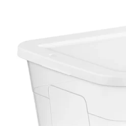 56qt Clear Non-Latching Storage Box With White Lid - Brightroom™ 18 56qt Clear Non-Latching Storage Box With White Lid - Brightroom™ -Brightroom GUEST f7f3cdc5 96e4 4e69 adb0 5b41364d564f