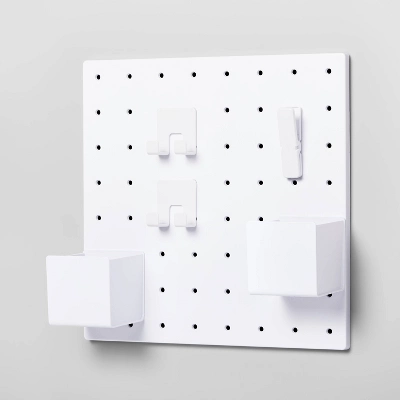 Pegboard Set White - Brightroom™ 6 Pegboard Set White - Brightroom™ - Image 4