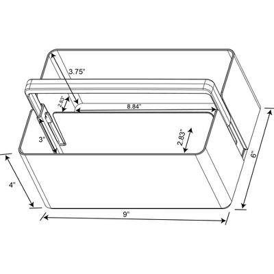 Divided Bath Caddy Clear - Brightroom™ 6 Divided Bath Caddy Clear - Brightroom™ - Image 4