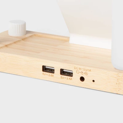 Desk Lamp With Wireless Charging And Storage (Includes LED Light Bulb) - Brightroom™: Table Lamp, Desk Organizer, USB Port 5 Desk Lamp With Wireless Charging And Storage (Includes LED Light Bulb) - Brightroom™: Table Lamp, Desk Organizer, USB Port - Image 3